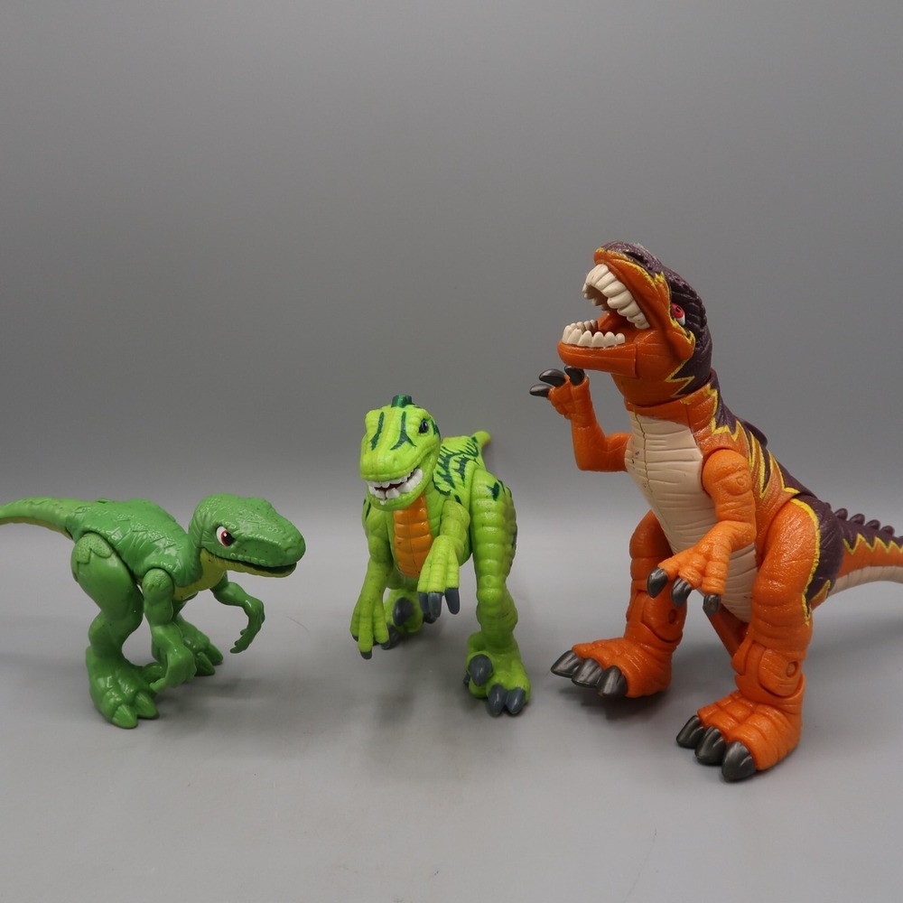 Jurassic Park World Dinosaurs Imaginext Toys Orange‎ Green Mattel